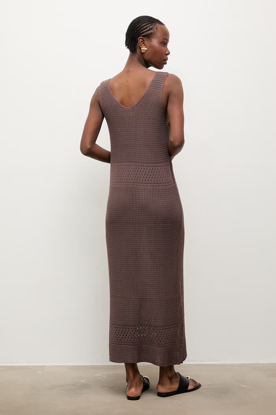 Answear.LAB rochie de plajă pentru femei maro 2510526