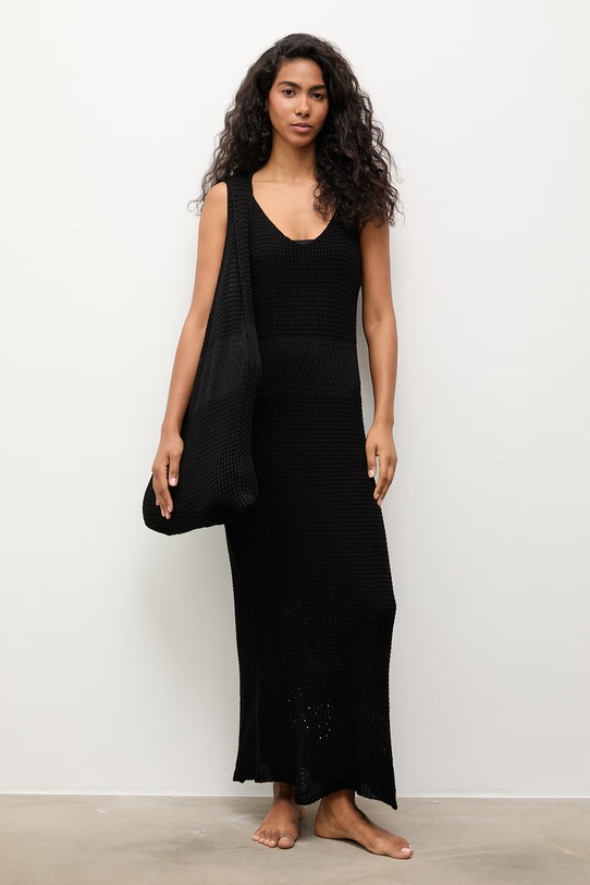 Answear.LAB sukienka plażowa damska 2510526 czarny WS26