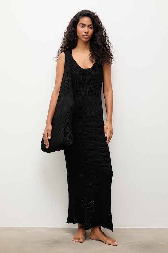 Answear.LAB sukienka plażowa damska 2510526 czarny WS26