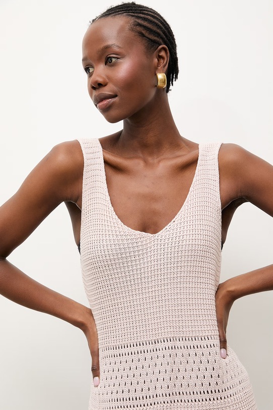 Answear.LAB sukienka plażowa damska 2510525 różowy