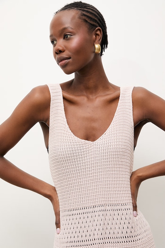 Answear.LAB sukienka plażowa damska 2510525 różowy