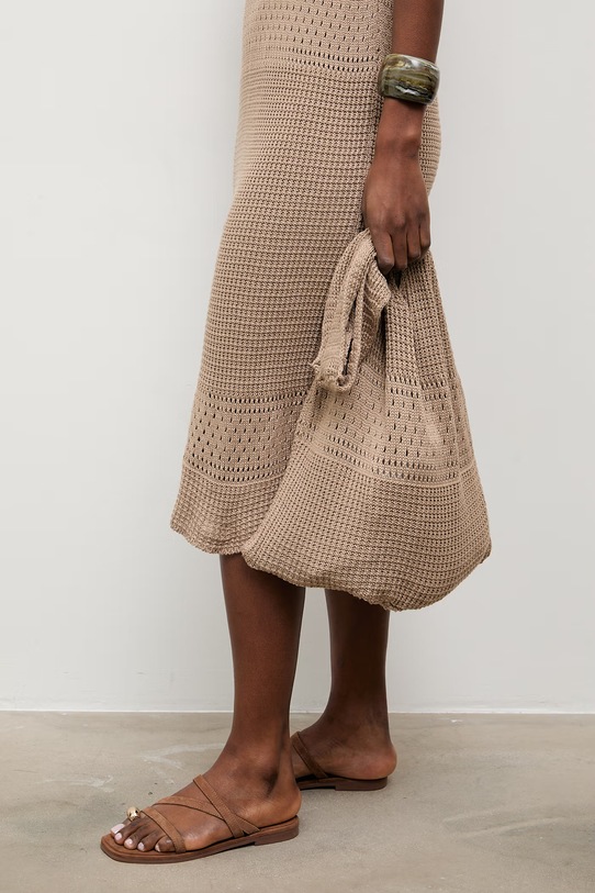 Odzież Answear.LAB sukienka plażowa damska 2510525 beżowy