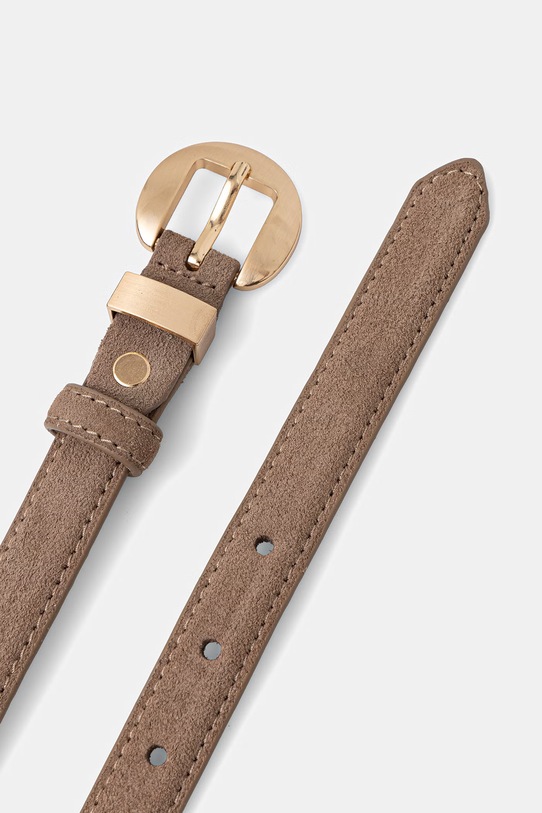 Answear.LAB pasek damski zamszowy WS26-PAD018 brązowy WS26