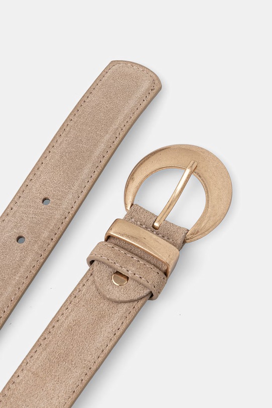 Answear.LAB pasek damski zamszowy WS26-PAD021 beżowy WS26