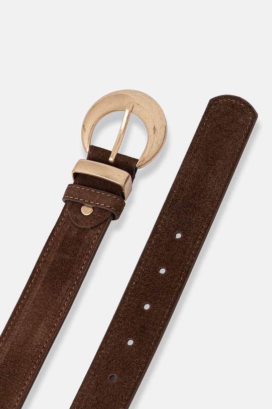 Answear.LAB pasek damski zamszowy WS26-PAD021 brązowy WS26