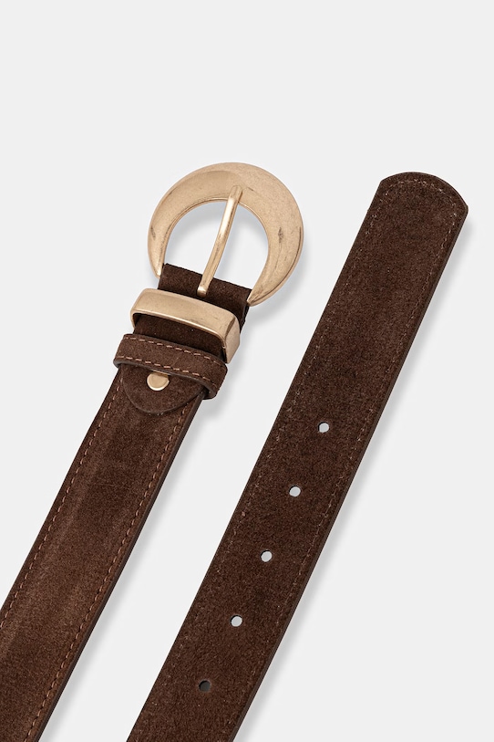 Answear.LAB pasek damski zamszowy WS26-PAD021 brązowy WS26