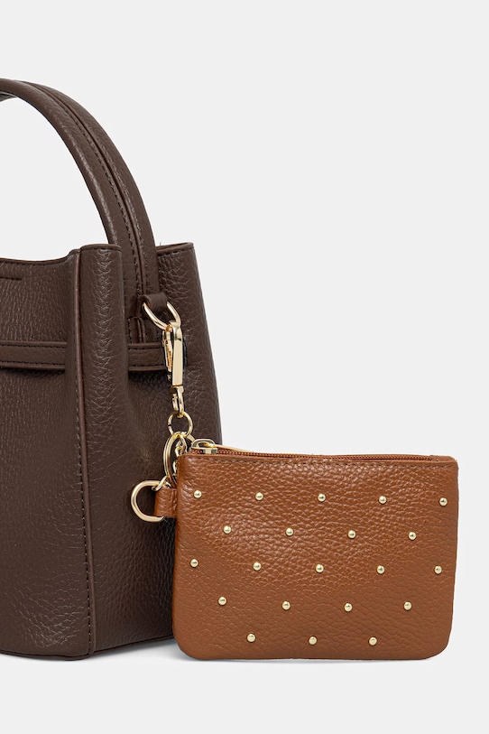 Kožená peňaženka Answear.LAB hnedá M035tachas.hak