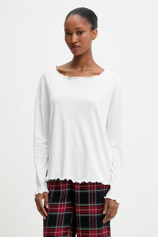 Answear.LAB piżama bawełniana WS26-PJD001 czerwony WS26