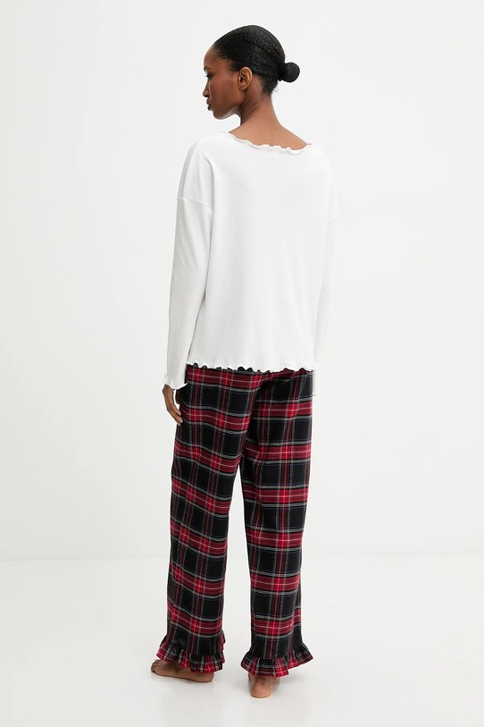 Answear.LAB piżama bawełniana czerwony WS26-PJD001