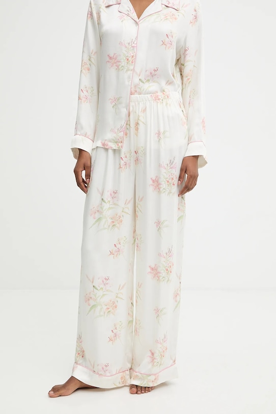 Odzież Answear.LAB piżama p.long1.cjk beżowy