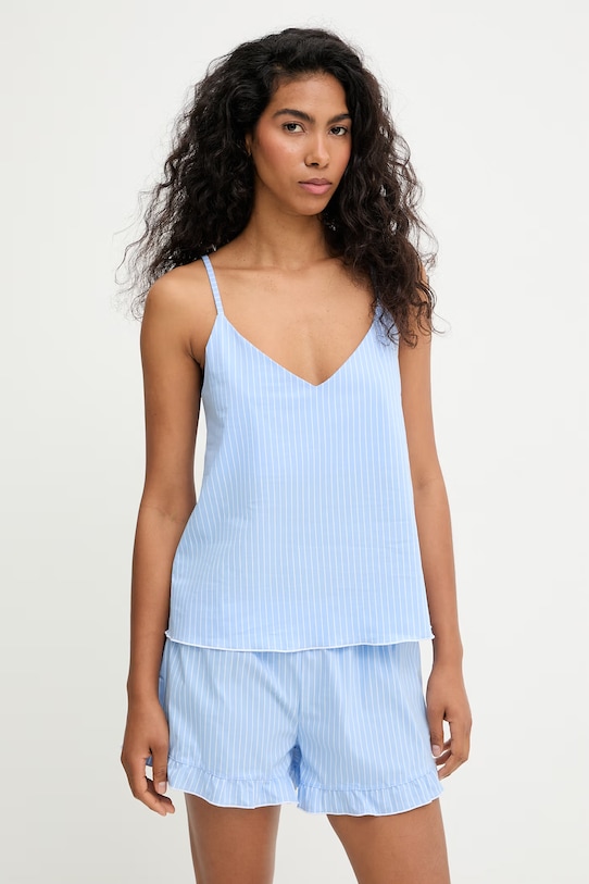 Answear.LAB piżama damska z bawełną WS26-PJD015 niebieski WS26