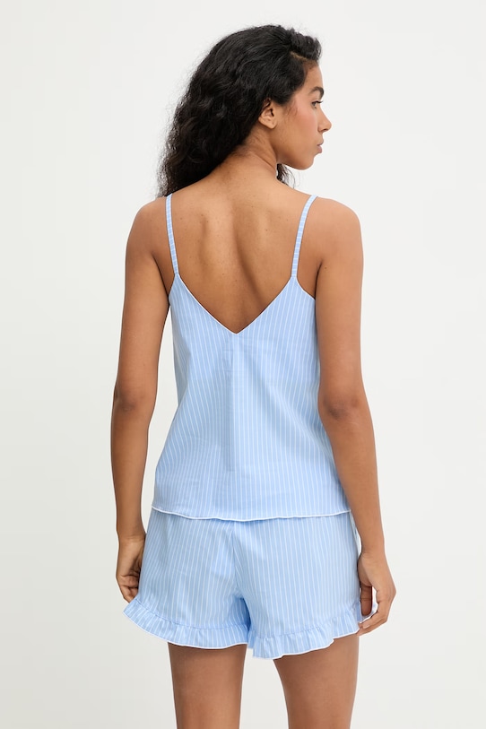 Answear.LAB piżama damska z bawełną niebieski WS26-PJD015