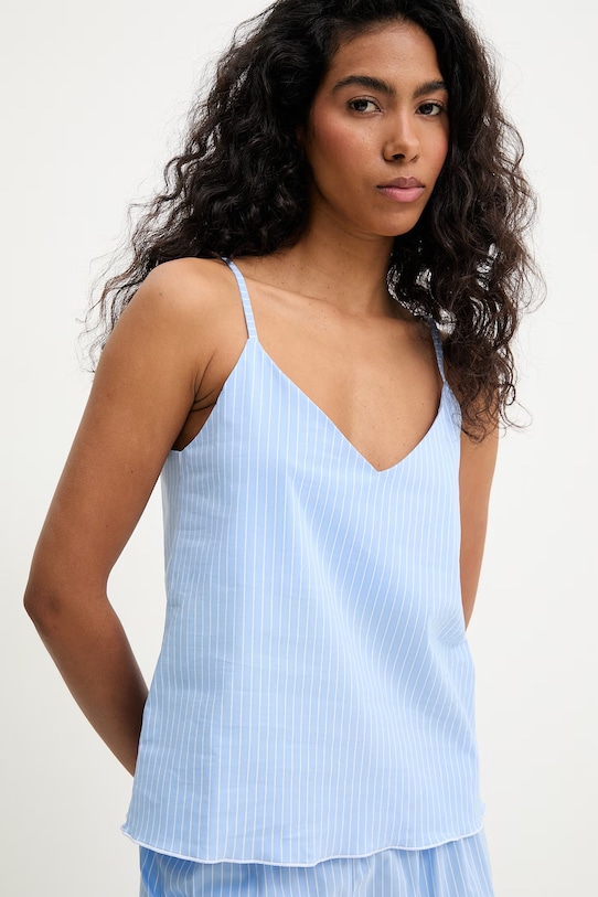 Answear.LAB piżama damska z bawełną WS26-PJD015 niebieski