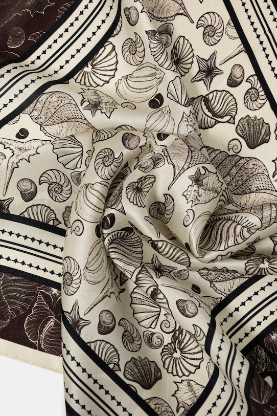 Akcesoria Answear.LAB apaszka jedwabna WY.1G.cjk brązowy