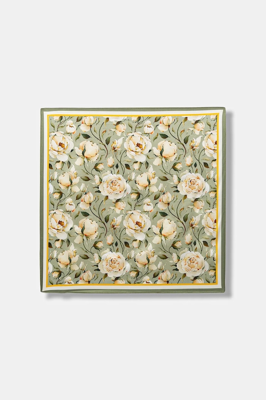 Hodvábna šatka Answear.LAB hodváb zelená WY.1M.cjk