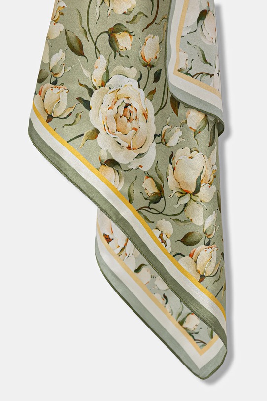 Hodvábna šatka Answear.LAB WY.1M.cjk zelená WS26