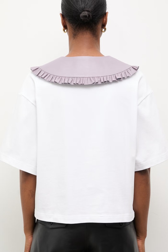 Answear.LAB Kołnierzyk ozdobny damski skórzany ARIN WS26-SAD008 fioletowy