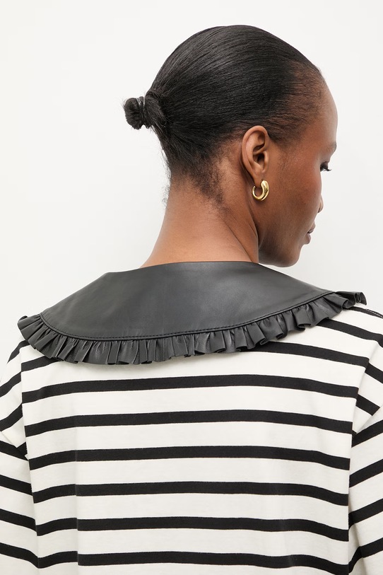 Answear.LAB Kołnierzyk ozdobny damski skórzany ARIN WS26-SAD008 czarny