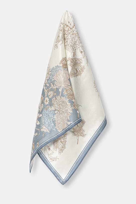 Answear.LAB apaszka jedwabna z kolekcji Unscripted 125.flk niebieski WS26