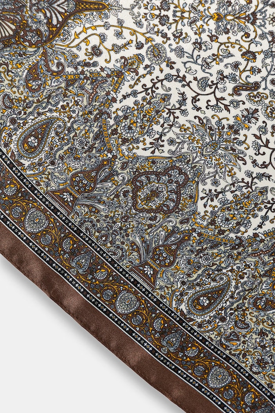 Akcesoria Answear.LAB apaszka jedwabna z kolekcji Unscripted 126.flk brązowy