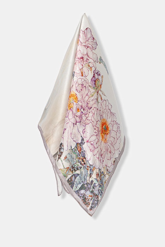 Answear.LAB apaszka jedwabna z kolekcji Unscripted 130.flk różowy WS26