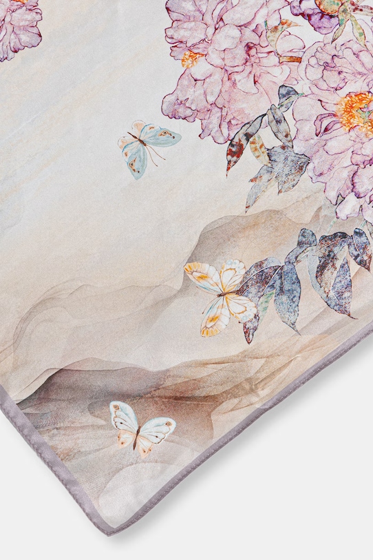 Akcesoria Answear.LAB apaszka jedwabna z kolekcji Unscripted 130.flk różowy