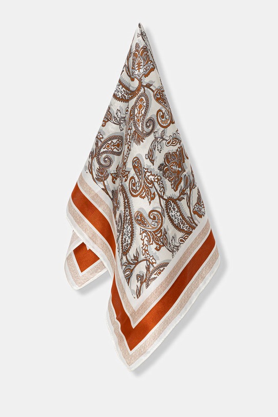 Answear.LAB apaszka jedwabna z kolekcji Unscripted 132.flk pomarańczowy WS26