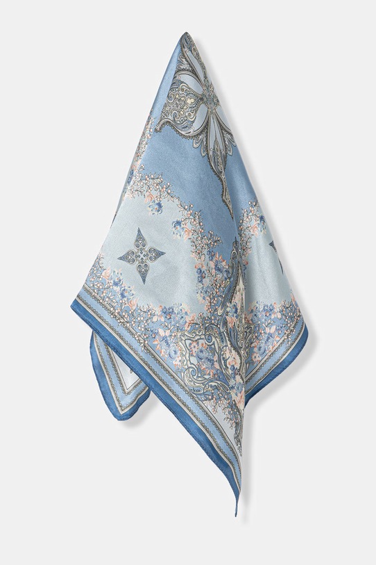 Answear.LAB chusta jedwabna z kolekcji Unscripted 133.flk niebieski WS26