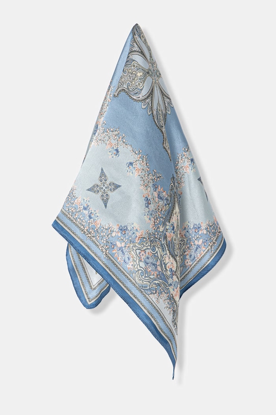 Answear.LAB chusta jedwabna z kolekcji Unscripted 133.flk niebieski WS26