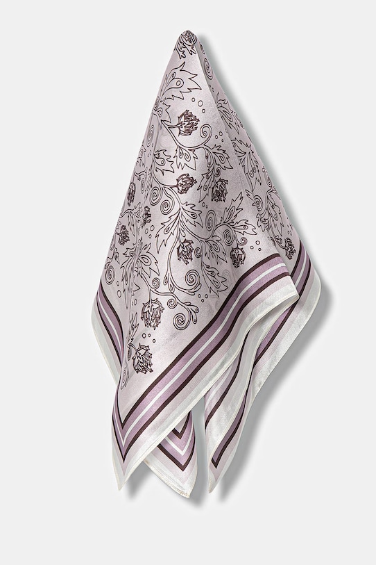 Akcesoria Answear.LAB apaszka jedwabna lab.ost.cjk fioletowy