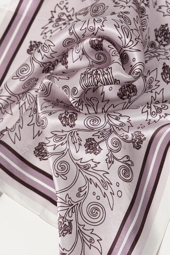 Answear.LAB apaszka jedwabna fioletowy lab.ost.cjk