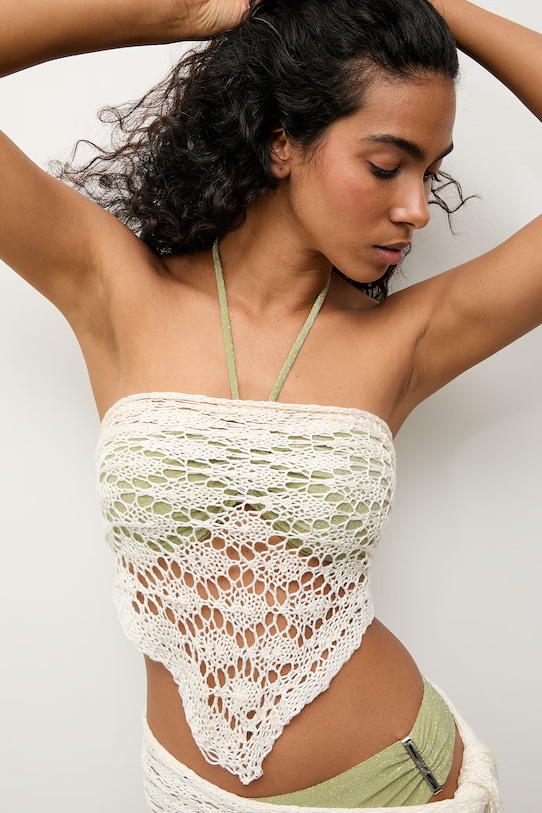 Answear.LAB pareo damskie beżowy 2506069