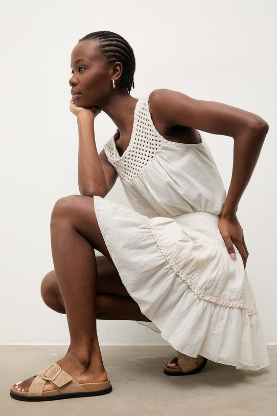 Answear.LAB spódnica lniana WS26-SDD007