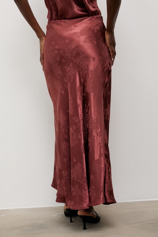 Odzież Answear.LAB spódnica z dodatkiem lnu G1151039.hak pomarańczowy