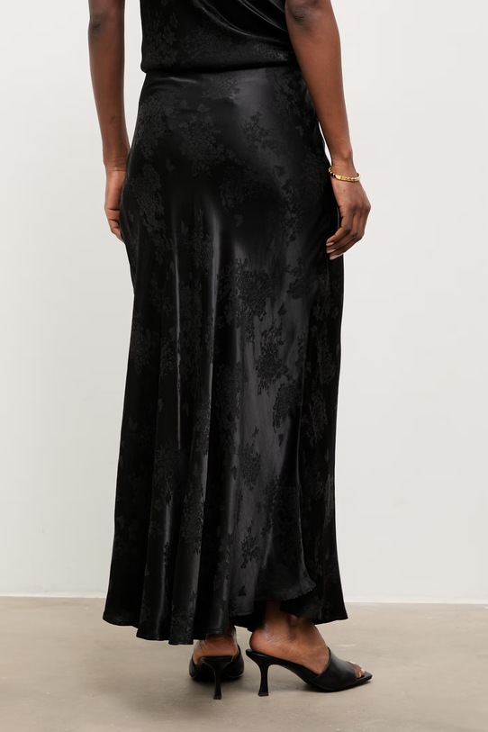 Odzież Answear.LAB spódnica z dodatkiem lnu G1151039.hak czarny