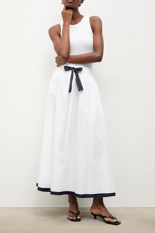 Answear.LAB spódnica bawełniana m.08401.hak biały WS26