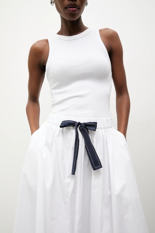 Answear.LAB spódnica bawełniana biały m.08401.hak