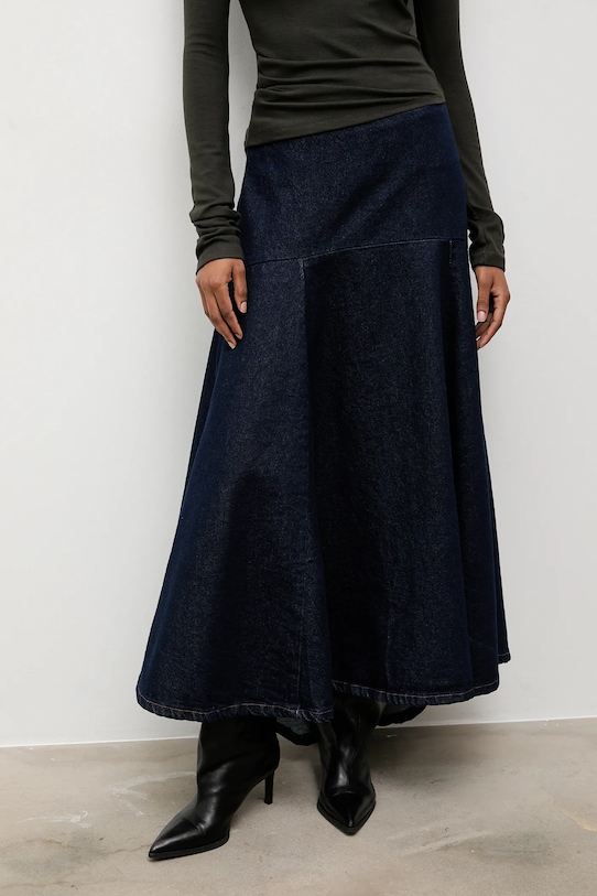 Answear.LAB spódnica jeansowa granatowy 2096.tok