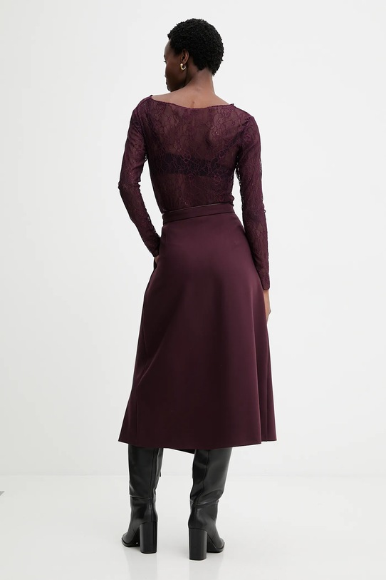 Odzież Answear.LAB spódnica 30151.tok bordowy