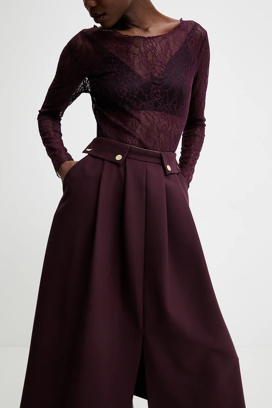 Answear.LAB spódnica bordowy 30151.tok