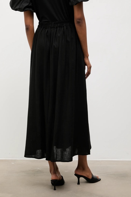 Ρούχα Λινή φούστα Answear.LAB WS26-SDD015 μαύρο