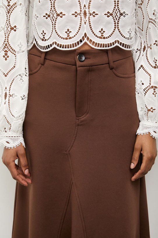 Answear.LAB spódnica brązowy 661750.hak