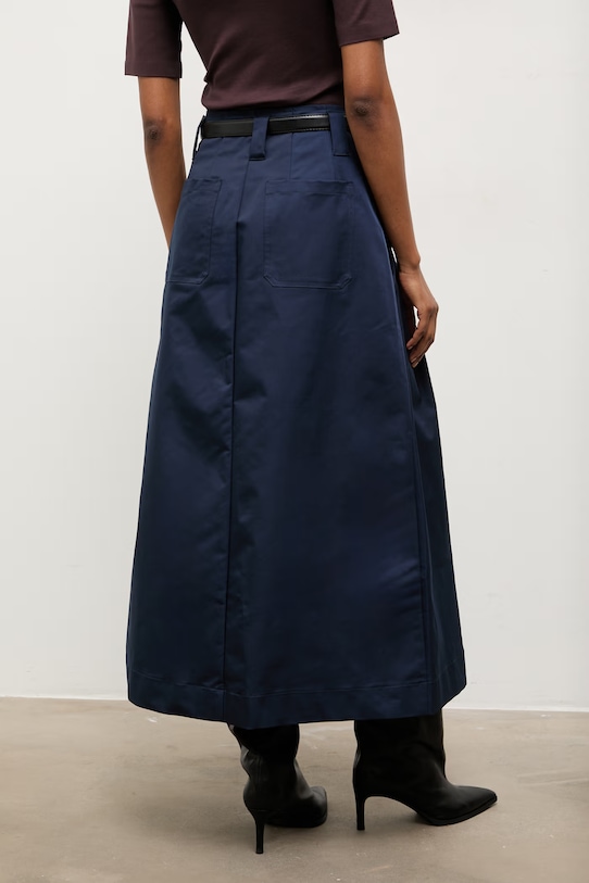 Odzież Answear.LAB spódnica 661792.hak granatowy