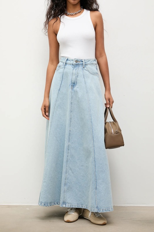 Τζιν φούστα Answear.LAB TR1.tok μπλε WS26