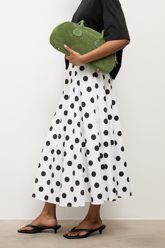 Answear.LAB spódnica bawełniana biały WS26-SDD021