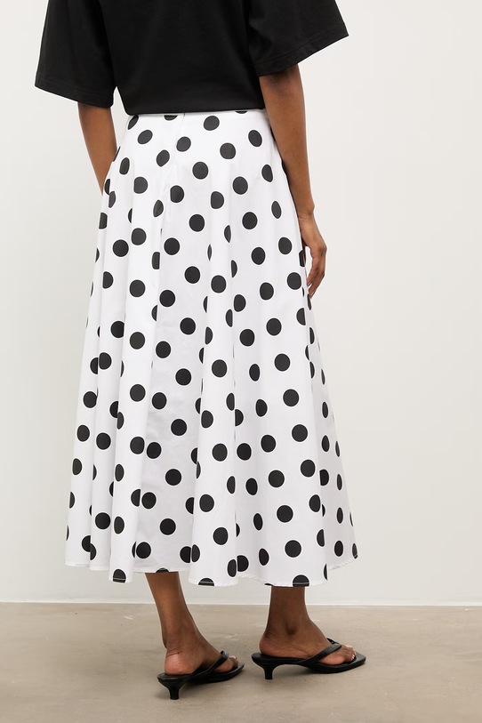 Odzież Answear.LAB spódnica bawełniana WS26-SDD021 biały