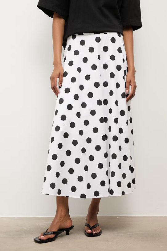 Answear.LAB spódnica bawełniana biały WS26-SDD021