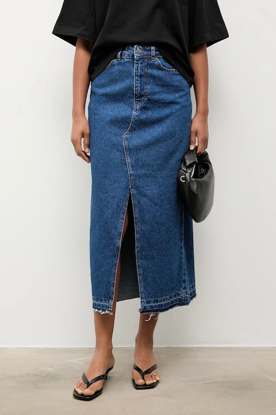 Answear.LAB spódnica jeansowa casual niebieski 2668.tok