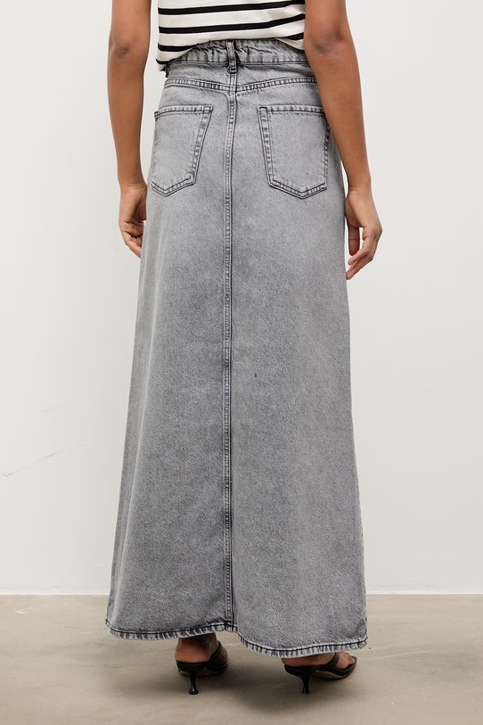 Odzież Answear.LAB spódnica ołówkowa bawełniana WS26-SDD024 szary