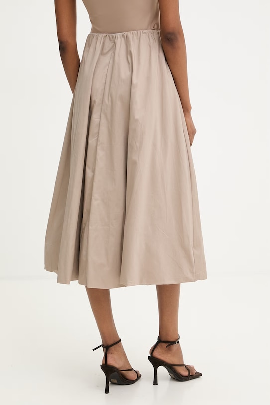 Odzież Answear.LAB spódnica bombka bawełniana WS26-SDD026 beżowy